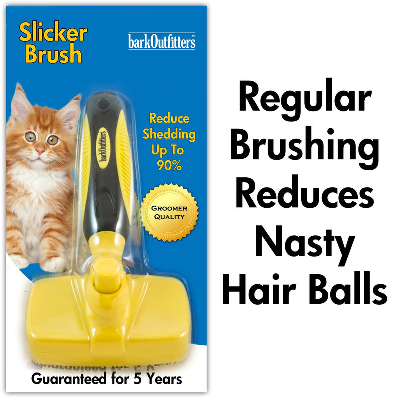 [Australia] - barkOutfitters Cat Slicker Brush, Quick Self-Cleaning Pro Quality Grooming Comb for Cats 