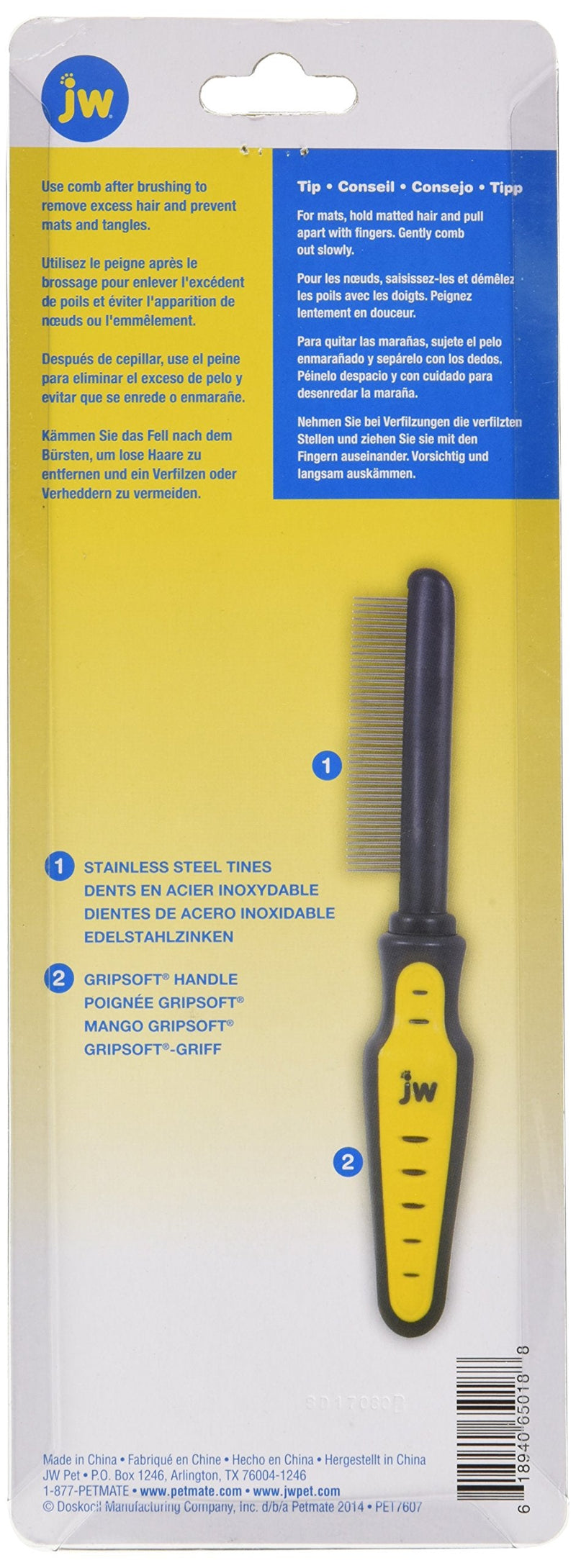 JW Pet Company GripSoft Cat Comb - PawsPlanet Australia