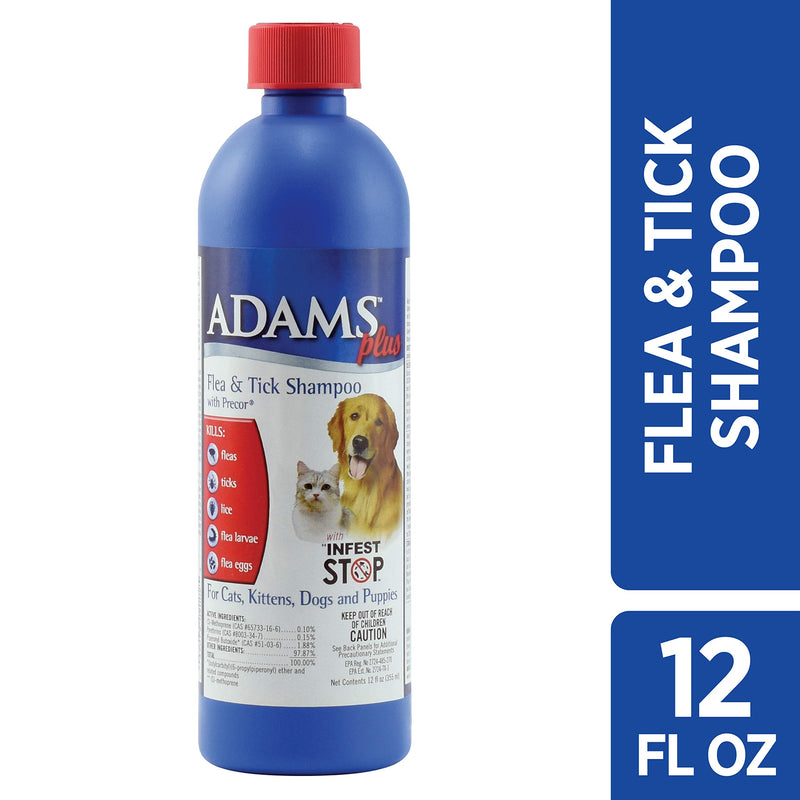 [Australia] - Adams Plus Flea & Tick Shampoo with Precor 12 Ounces 