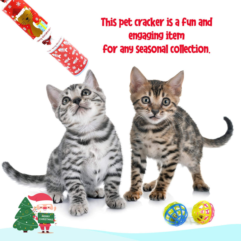 TANEL Christmas Cracker Kits for Pet Cats, 14 Inch (Snap Included) - PawsPlanet Australia