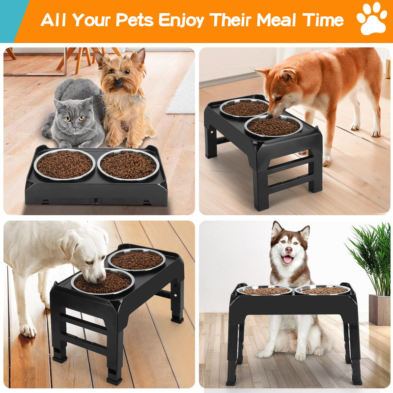2 Pack 6 Cups 8" Stainless Steel Dog Bowls 50oz Thickened Durable Replacement Dog Food Bowls for Food and Water, Fit for COMESOON Dog Bowl Stand DB-B01/DB-B03 Replacement Bowls x2 - PawsPlanet Australia