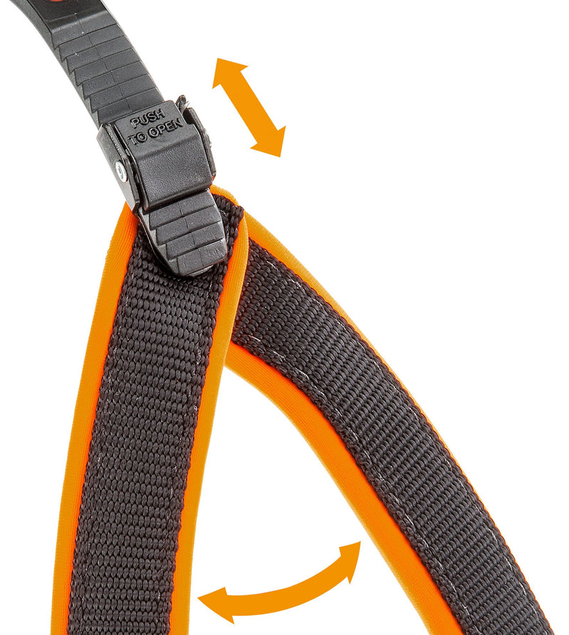 Ferplast Agila 8 Dog Harness Neon Orange 69 x 77 cm x 30 mm - PawsPlanet Australia