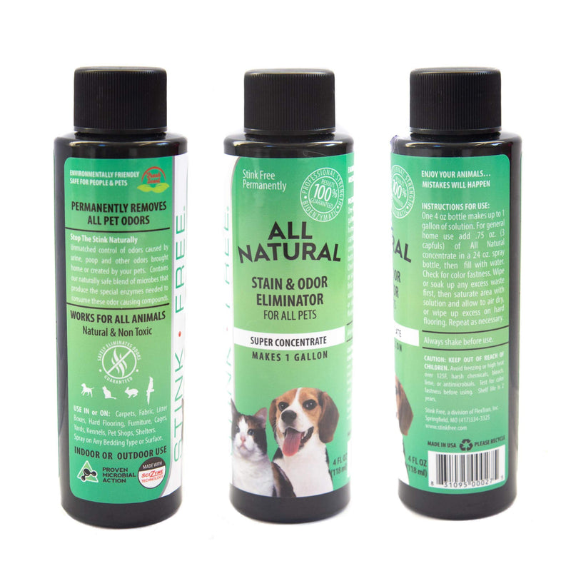 [Australia] - Stink Free All Natural Stain & Urine Odor Eliminator & Remover for Cat & Dog, Makes 1 Gallon of Solution, Microbial & Enzyme Based Pee Cleaner Destroyer for Carpets, Rugs, Mattress, Litter Box, Ect. 