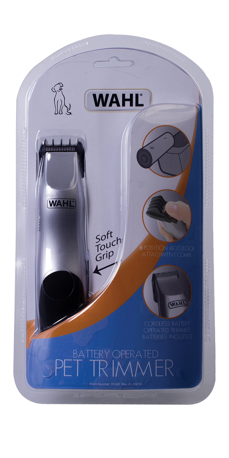 Wahl Battery Operated Pet Trimmer, Trimmer for Pets, Dog Grooming Kit, Trim and Tidy Small Areas, Low Noise Pet Trimmers, Animal Grooming Tools, Grooming Pets at Home, Dog Hair Trimmers - PawsPlanet Australia