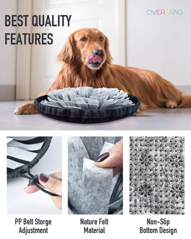 OVERTANG Pet Snuffle Mat for Dog, Dog Puzzles for Smart Dogs, Interactive Pet Puzzle Toys for Small Large Dogs Nosework Training Mat Encourages Natural Foraging Skill for Indoor Outdoor Stress Relief - PawsPlanet Australia