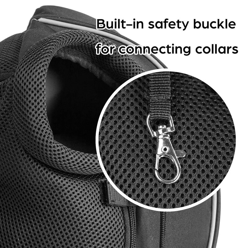 Pet Dog Sling Carrier Breathable Mesh Sling Bag Safe Hands Free Adjustable Dog Satchel for Small Dogs Cats to Outdoor Travel Black - PawsPlanet Australia