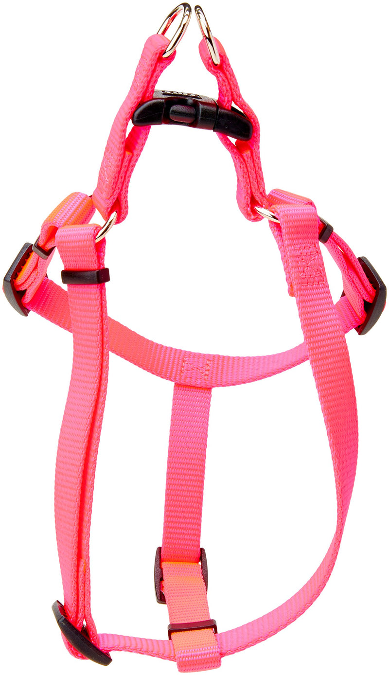 [Australia] - Coastal Pet Products DCP6445NPK Nylon Comfort Wrap Adjustable Dog Harness, 5/8-Inch, Neon Pink 