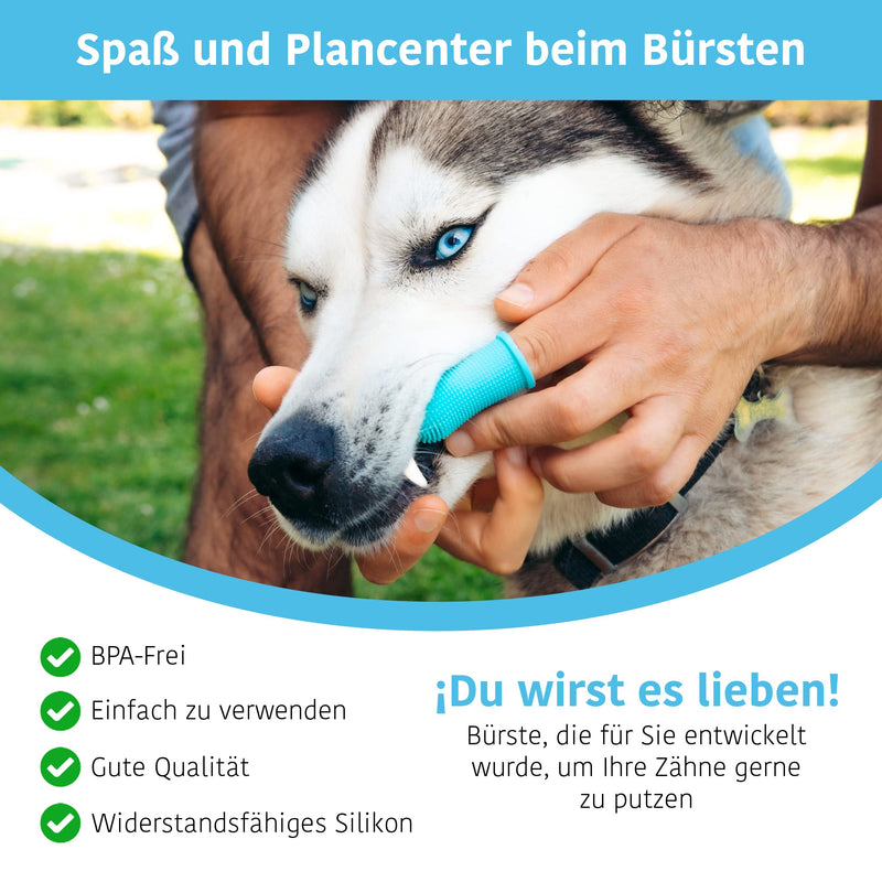 Dog toothbrush (set of 2) - dog toothbrush and cat toothbrush 360 degrees - dog toothbrush for small dogs, large dogs - finger cots dog dental care - dog toothbrush and cat toothbrush - PawsPlanet Australia
