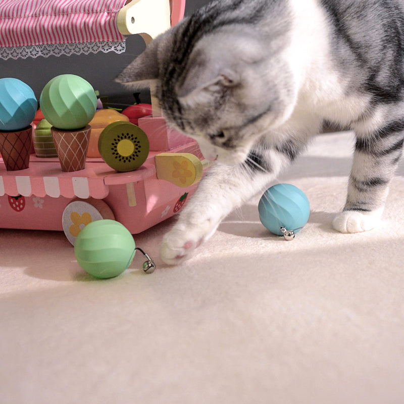 Cat's Interactive Automatic Toy Ball Electronic Rechargeable Cute Smart Toy for Kittens Matcha Green - PawsPlanet Australia