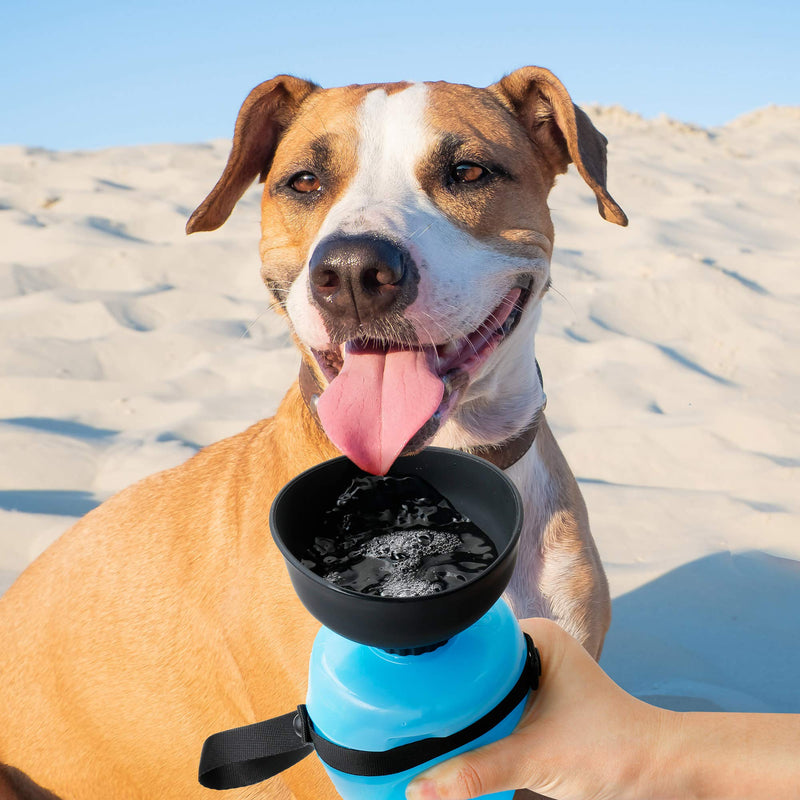 lesotc Dog Water Bottles, Dog Water Bottles Travel, Portable Dog Water Bottle, BPA Free (18oz, Blue) 18oz - PawsPlanet Australia