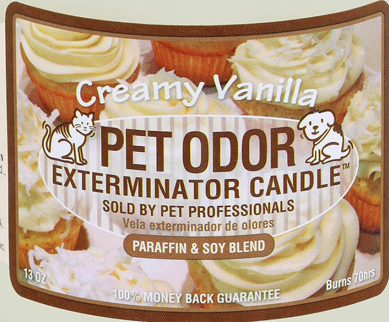 Pet Odor Exterminator Candle Creamy Vanilla - PawsPlanet Australia