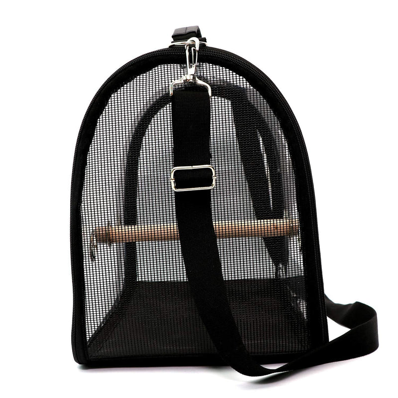 Mildair Lightweight Bird Carrier, Bird Travel Cage PVC Transparent Breathable Parrot Handbag with a Wooden Stick - PawsPlanet Australia