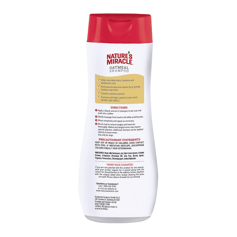 Nature's Miracle Oatmeal Shampoo for Dogs 16-Ounce - PawsPlanet Australia