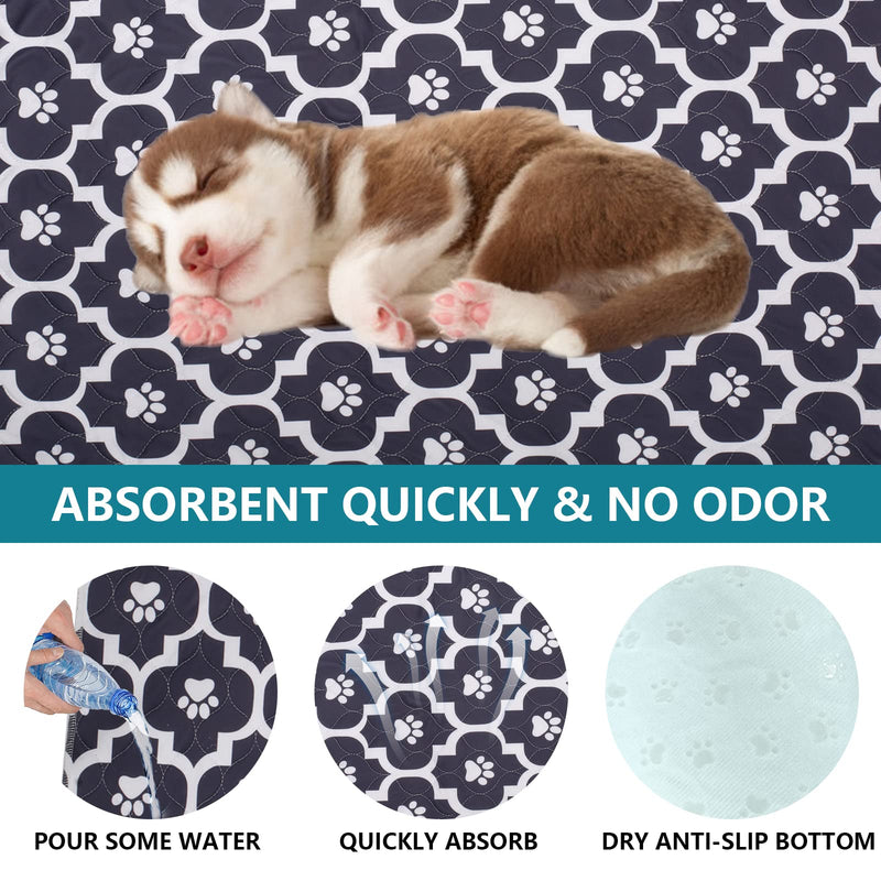 Geyecete Washable Dog Urination Pads Pack of 2, PIPI Mats for Dogs, Puppy Pad Training Pads Reusable, Absorbent Mats for Dogs, Cats, Rabbits, Guinea Pigs-S - PawsPlanet Australia