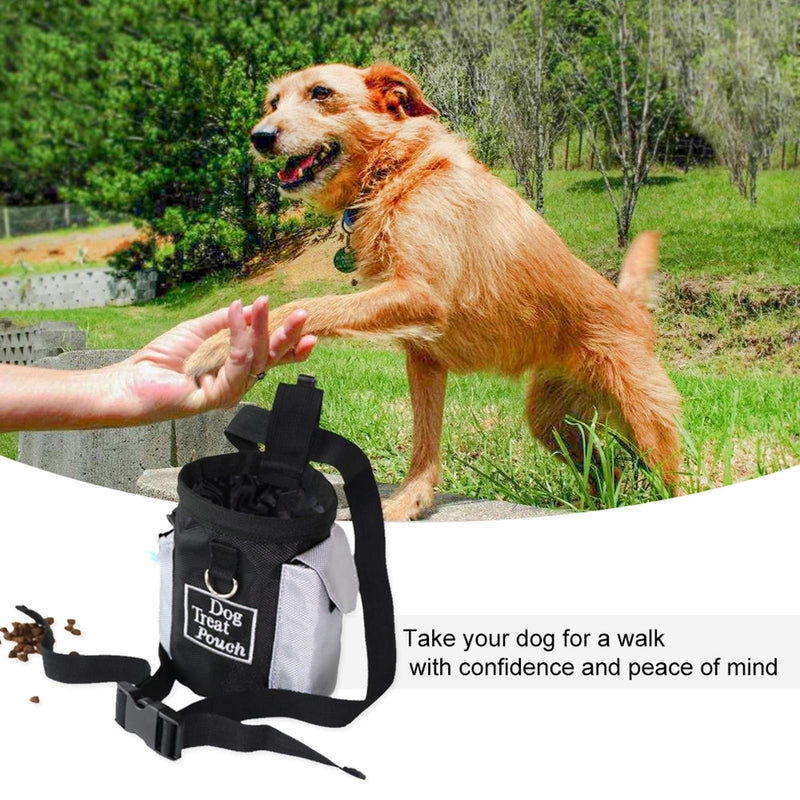 [Australia] - Doglay Dog Treat Pouch Pet Training Bag with Adjustable Waist Strap and Poop Bag Dispenser Easily Carries Treats, Kibbles, Pet Toys 