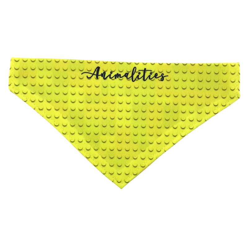 Children's Building Bricks Double Sided Slip-On Pet Bandana for Dogs, Cats and Rabbits (X-Small) XS - PawsPlanet Australia