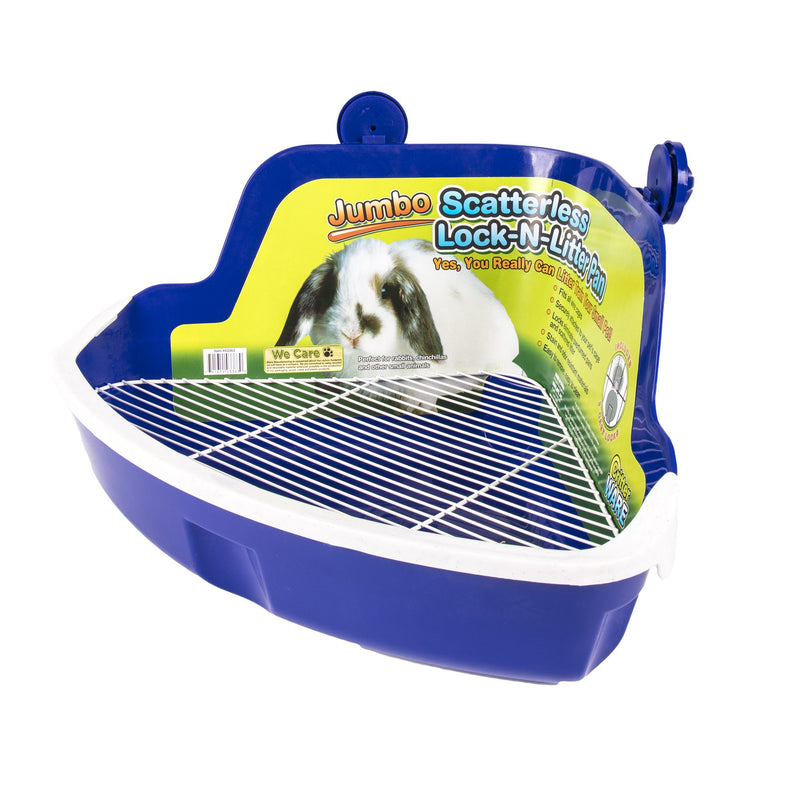 Ware Manufacturing Plastic Scatterless Lock-N-Litter Small Pet Pan- Colors May Vary Jumbo - PawsPlanet Australia