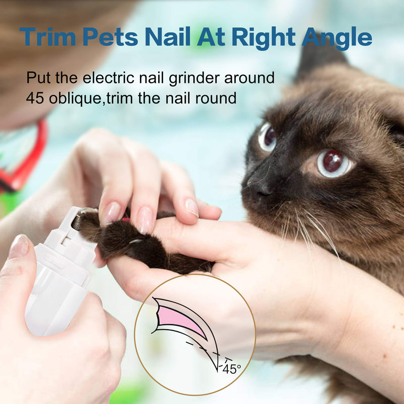 [Australia] - URXTRAL Dog Nail Grinder 3-Speed Pet Nail Trimmer Electric Pet Nail Groomer Painless Paws Grinder Rechargeable Claw Ginder Grooming & Grinding Dog Nail Grinder for Large Medium Small Dogs & Cats 