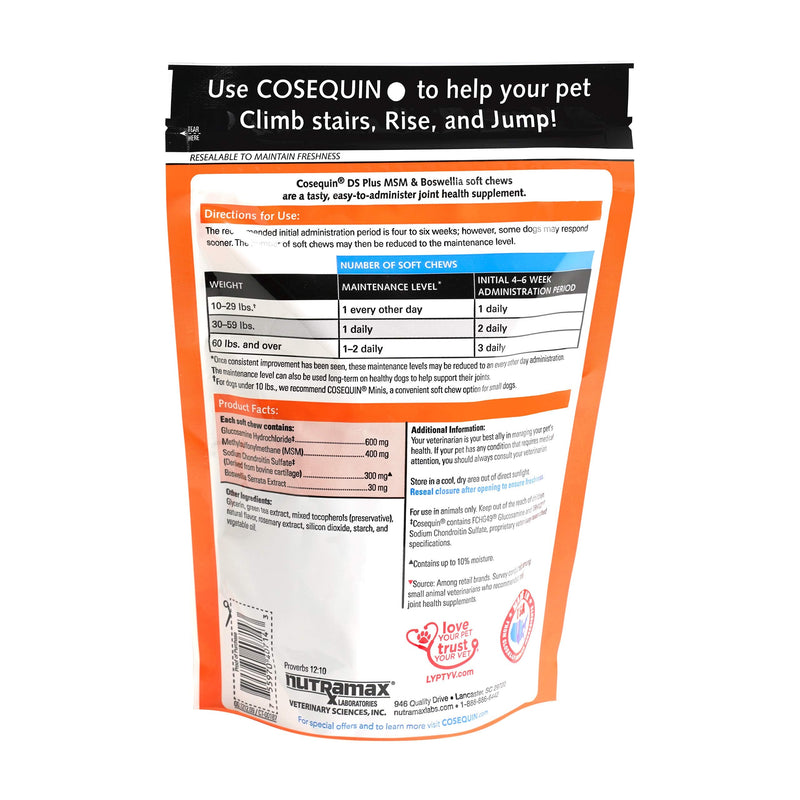 Cosequin DS Plus MSM Professional Line for Dogs, 60 soft chews - PawsPlanet Australia