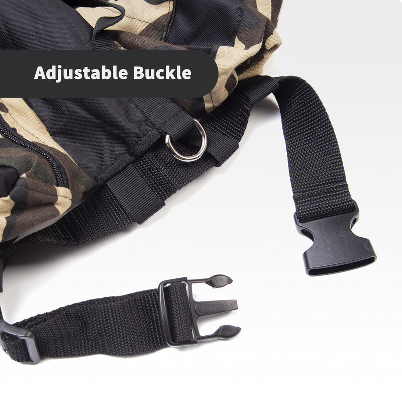 POP DUCK Dog Saddle Bag Adjustable Dog Hiking Backpack Saddle Bag for Meduim Large Dogs Medium - PawsPlanet Australia