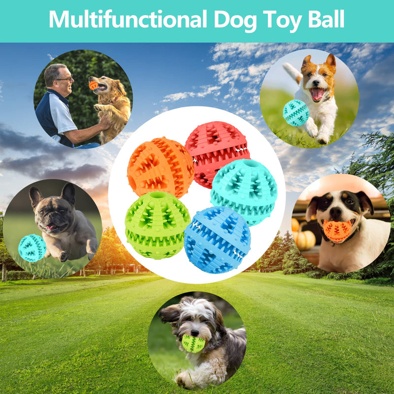 Bojafa Dog Puzzle Toy, Durable Dog Toys Treat Ball for Boredom Small Medium Large Dog Teeth Cleaning Treat Dispensing IQ Training (8 CM Large, Blue) - PawsPlanet Australia