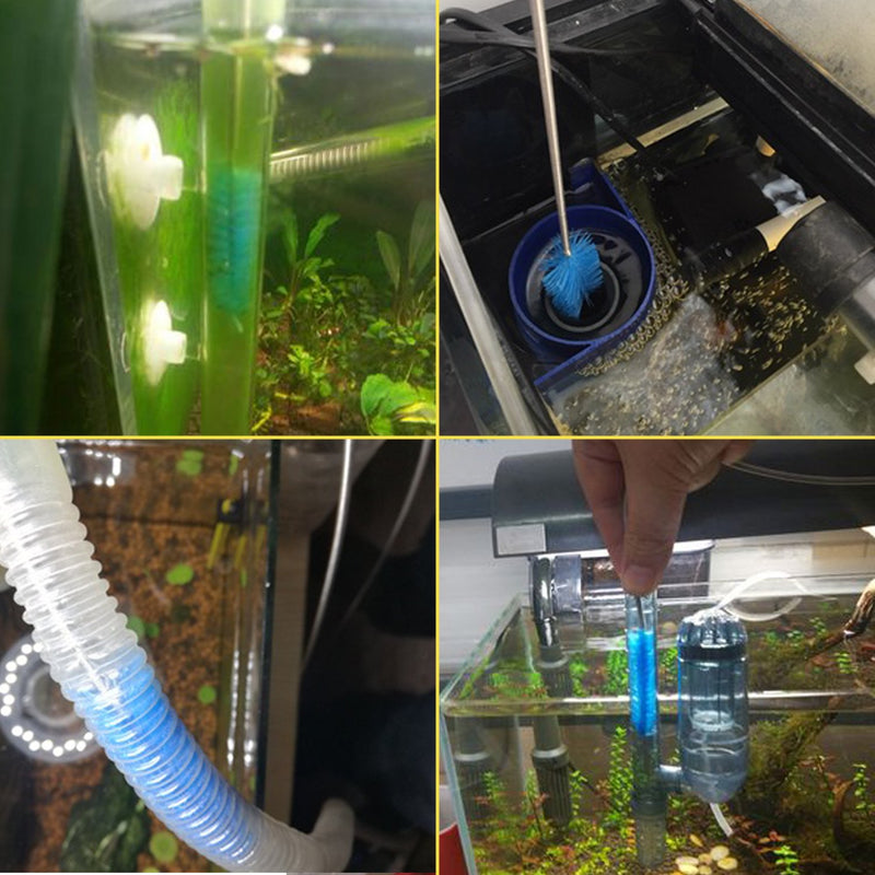 [Australia] - SLSON Aquarium Filter Brush Flexible Double Ended Bristles Hose Pipe Cleaner Stainless Steel Long Tube Cleaning Brush for Fish Tank or Home Kitchen 
