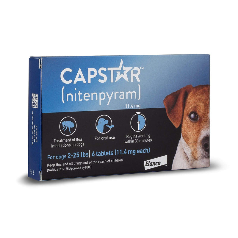 Capstar Flea Tablets for Dogs 2-25 lbs., Count of 12, 12 CT - PawsPlanet Australia