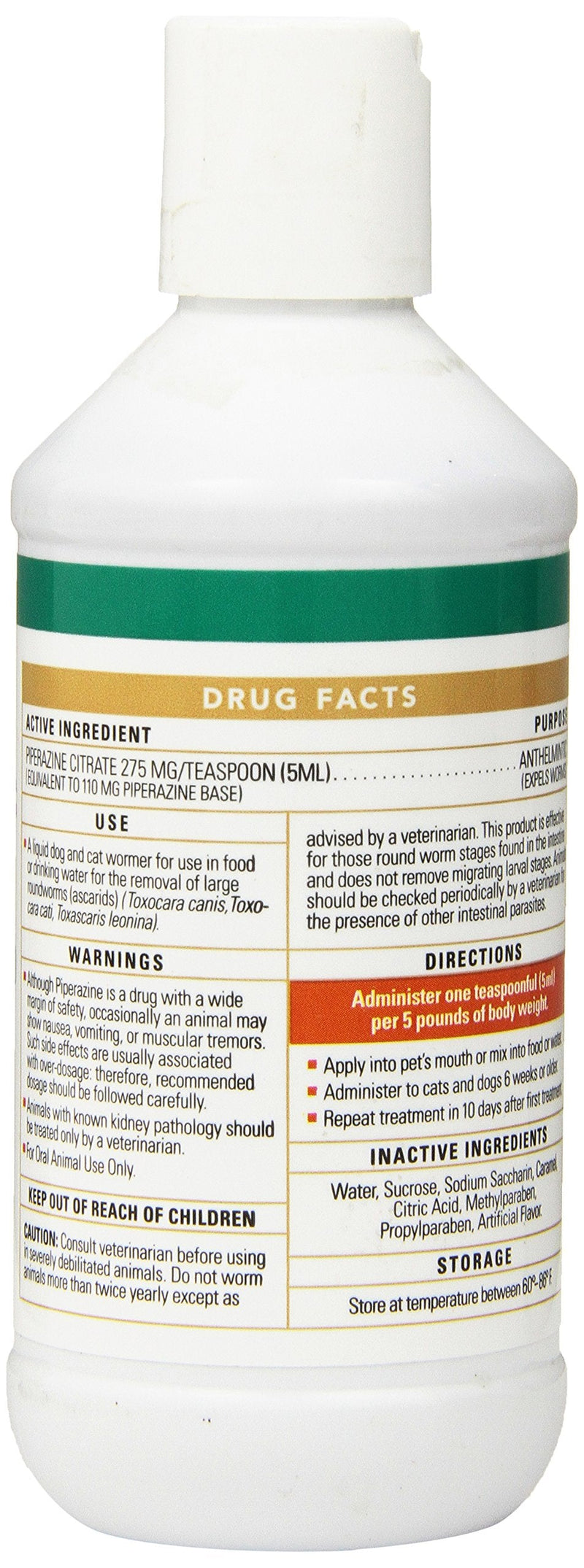 Durvet WormEze Liquid Canine & Feline Antihelmintic, 8 oz - PawsPlanet Australia