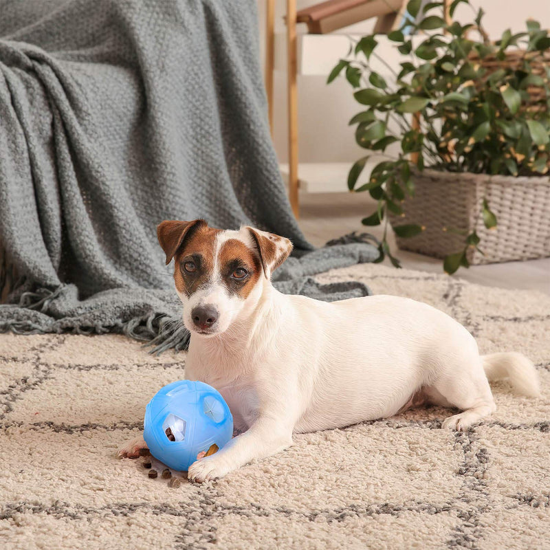 [Australia] - LumoLeaf Dog Treat Ball,Interactive IQ Treat Dispensing Ball Toy with Adjustable Difficulty Setting for Small to Medium Dogs and Cats. 5 inch 