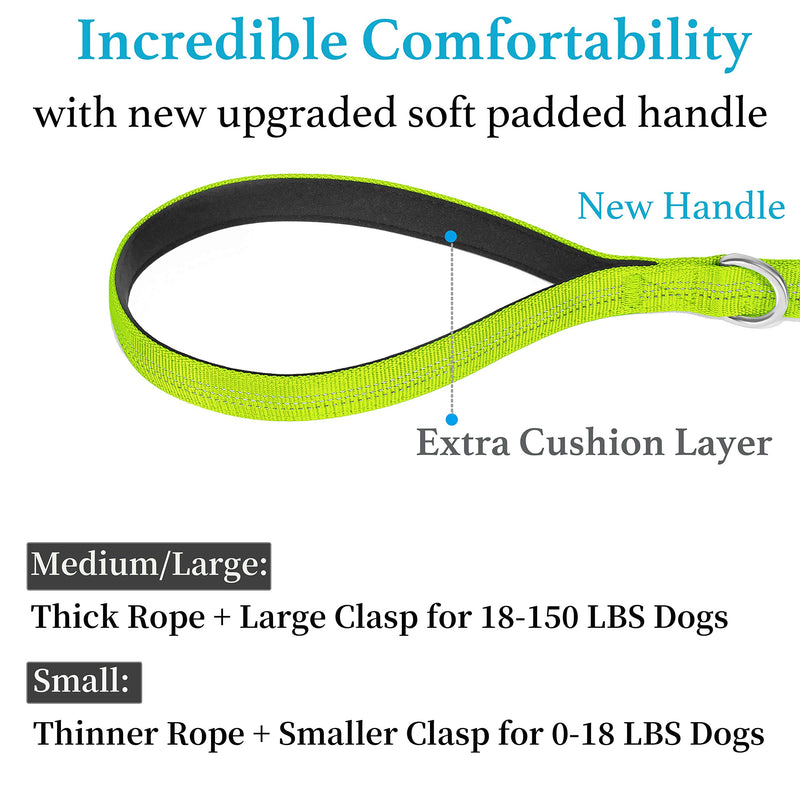 iYoPets Long Dog Leash for Obedience Recall Training - Great for Training, Play, Camping, or Backyard - (Small: 0-18 lbs, Medium/Large: 18-150 lbs.) Small, 15 FT Green - PawsPlanet Australia