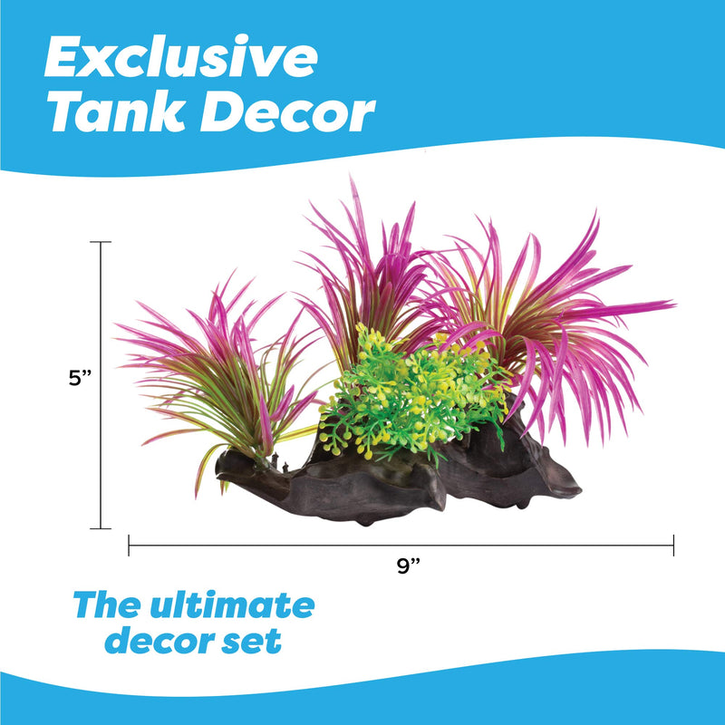 AroPaw Aquarium Decorations 20-30 Pack Lifelike Plastic Decor Fish Tank Plants, Small to Large 20 Pack - PawsPlanet Australia