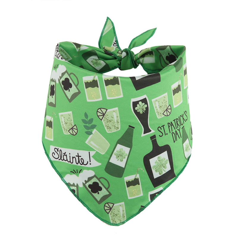 [Australia] - BoomBone St Patricks Day Dog Bandana 3 Pack - Triangle Bibs Pet Scarf for Small to Large Dogs and Cat L 