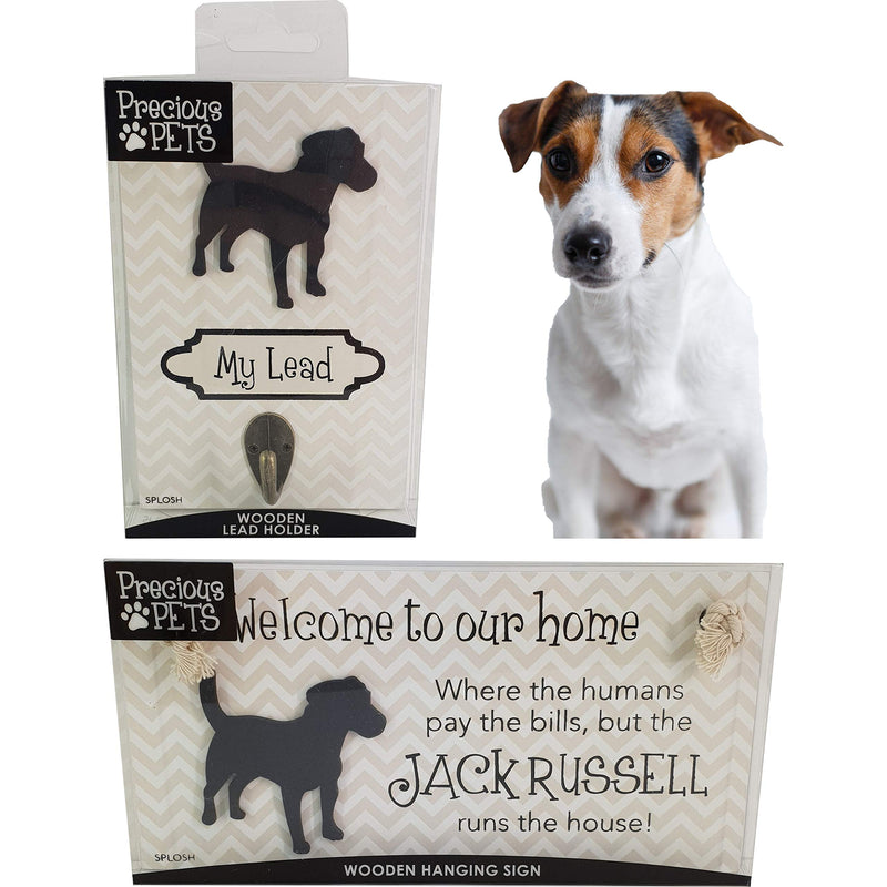 PRECIOUS PETS DOG PLAQUE AND DOG LEAD HOOK PACK, JACK RUSSEL, FUNNY SIGNS, DOG MUM GIFTS, DOG ACCESSORIES, HOUSE STUFF. - PawsPlanet Australia