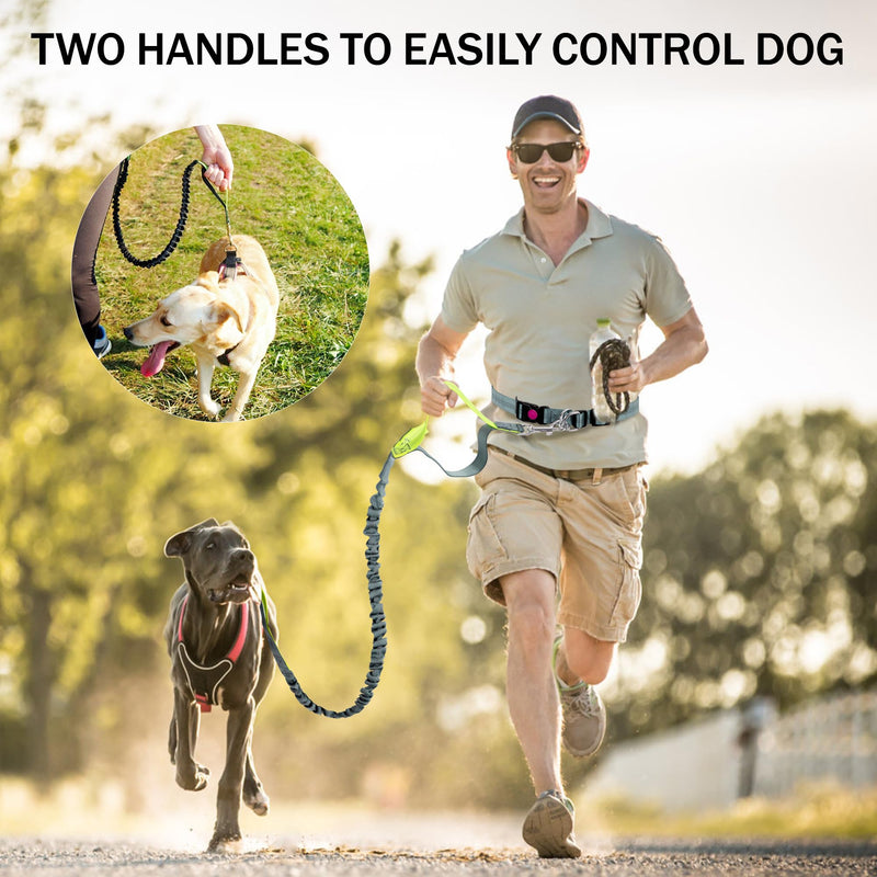 Jogging Leash for Dogs Retractable Dog Leash for Running with Adjustable Belt Hands-Free Leashes for Dogs Jogging, Hiking, Walking - PawsPlanet Australia