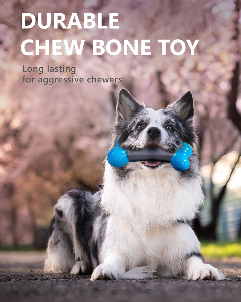 EASTBLUE Dog Toys for Aggressive Chewers: Indestructible Nylon Chew Bones with Beef Flavor, Tough and Durable Dog Stick Toy for Medium and Large Breed. - PawsPlanet Australia