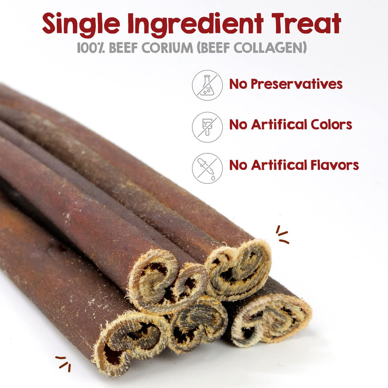 Riley's 6 Inch Beef Collagen Sticks for Dogs - Collagen Chews for Dogs - Bully Stick & Rawhide Alternative Dog Chews Long Lasting - No Raw Hide Dog Chews - Single Ingredient Dog Treat - 5 ct - PawsPlanet Australia