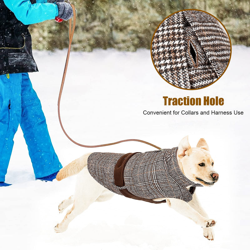 Dog Coat - Jacket Dog Winter Coat, Cold Weather Dog Coat Warm Dog Jacket for Medium Large Dogs As Shown L - PawsPlanet Australia