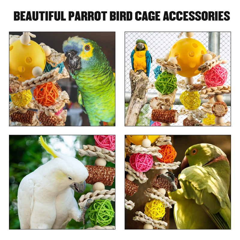 Kewkont Parrot Toys, Chewing, Climbing Natural Corn cob Bird Parrot Toys for Budgies, Lovebirds, Finch, Parakeets, Budgerigars, Conure, Cockatiel - PawsPlanet Australia