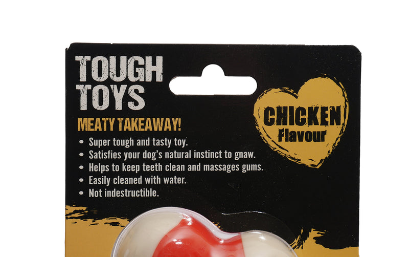 Rosewood Meaty Chicken Takeaway Bone Tough Dog Toy, Large - PawsPlanet Australia