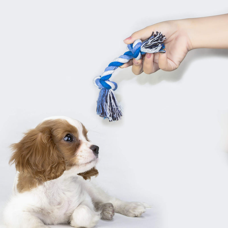 [Australia] - Puppy Rope Toys | Rope Toys for Small Dogs Cats | Durable Braided Cotton Pet Chew Rope Toys | Teeth Cleaning | Ideal for Entertainment and High Active Puppies Dogs Cats | Puppy Teething | Knots Dogs C 