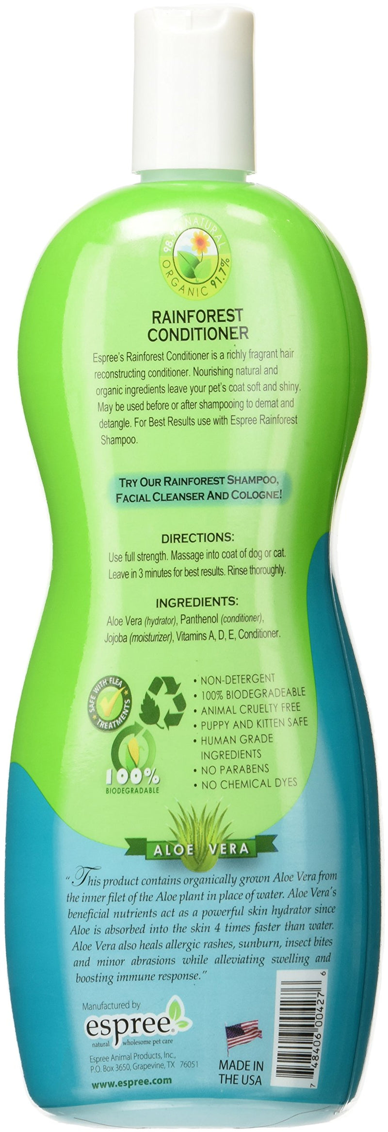 Espree Rainforest Conditioner, 20 oz - PawsPlanet Australia