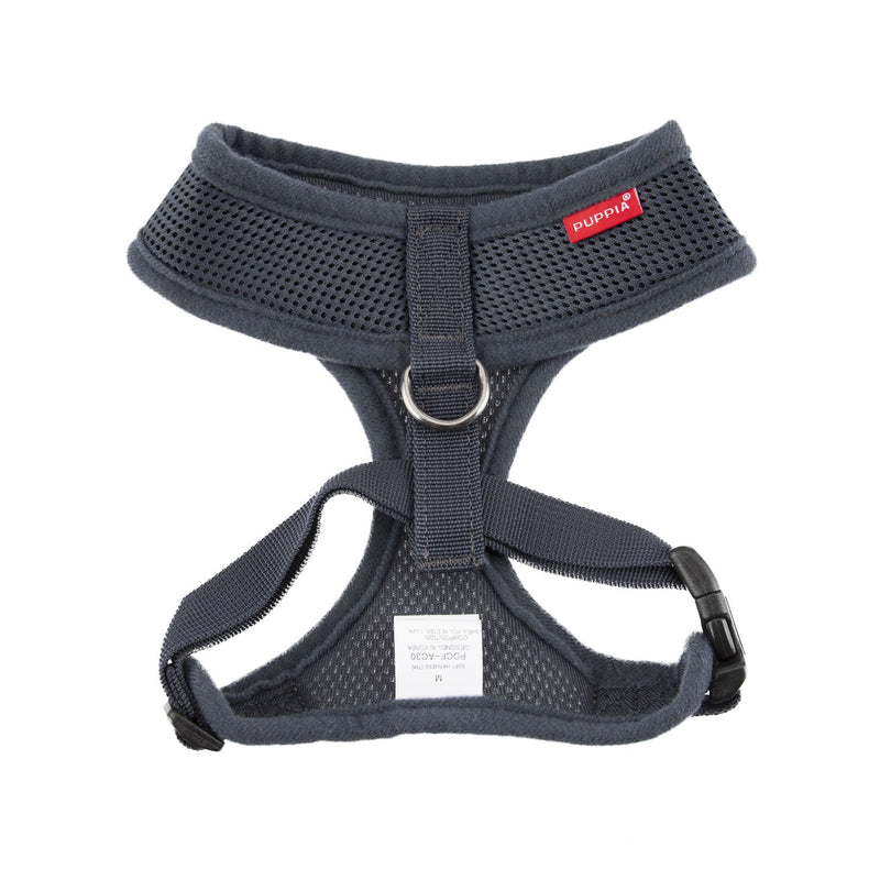 [Australia] - Puppia Basic Soft Harness by Gray Medium 