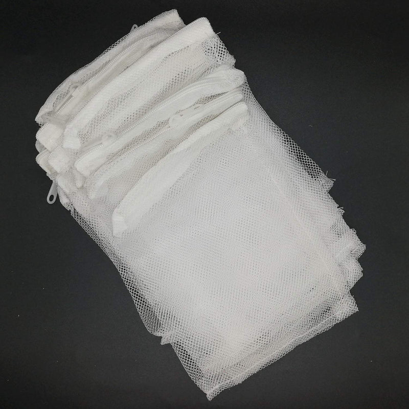 [Australia] - BCQLI 20Pcs Aquarium Filter Media Bag Nylon Mesh Bag Net Bag Zipper,4.7 x 6.7 inch,Plastic Zipper 