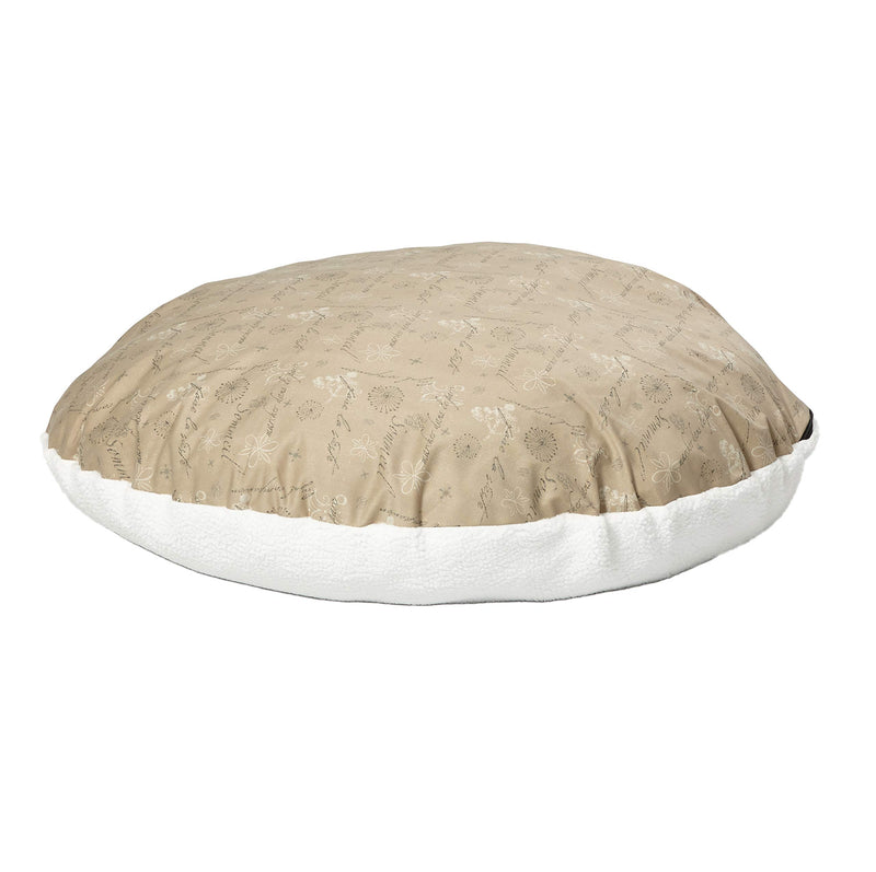 [Australia] - MidWest Homes for Pets Round Polyfill Pillow Script 34" Tan 