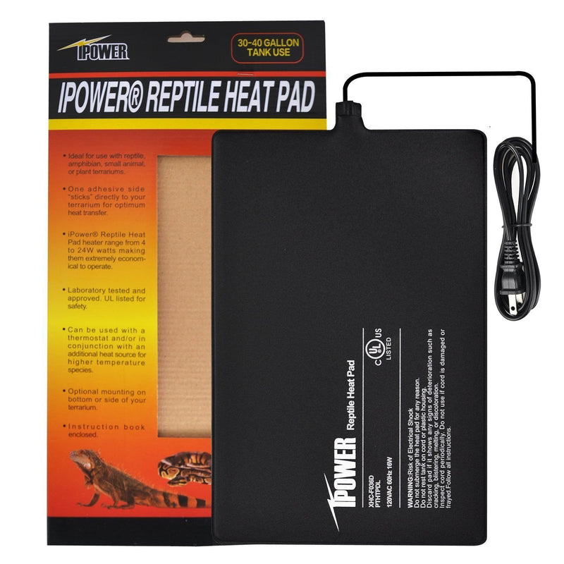 [Australia] - iPower Under Tank Heat pad and Digital Thermostat Combo Set for Reptiles 8" x 12" & Control 