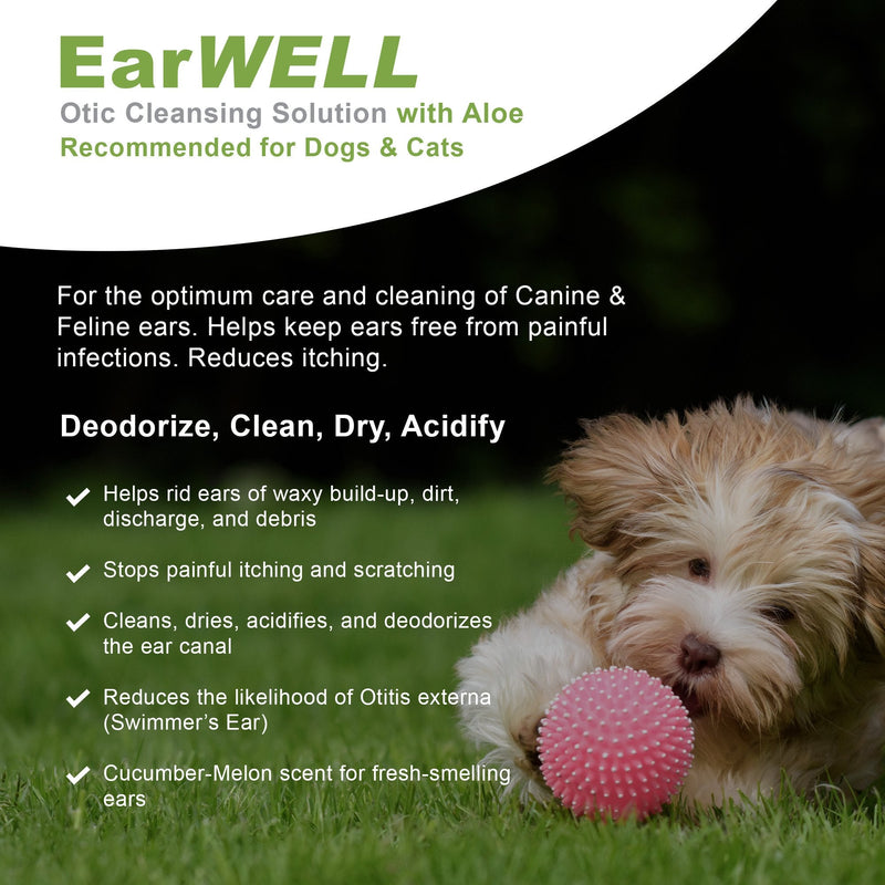 VetWELL Otic Rinse Ear Cleaner for Dogs + Riley's Chicken Strips for Dogs - PawsPlanet Australia