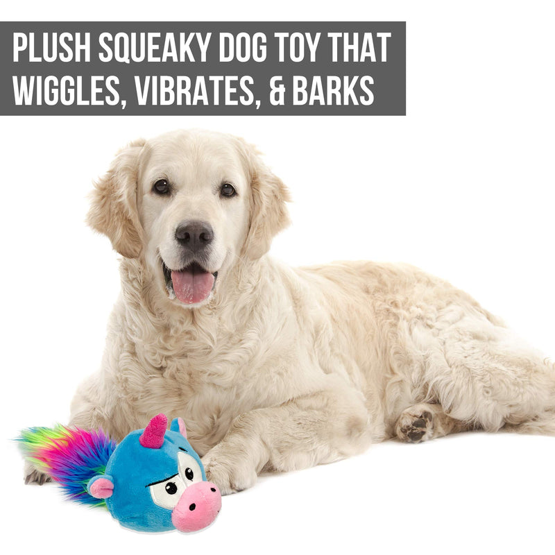 Hyper Pet Doggie Pal Unicorn Interactive Plush Dog Toys (Wiggles, Vibrates, and Barks – Dog Toys for Boredom and Stimulating Play) Full Unit - PawsPlanet Australia