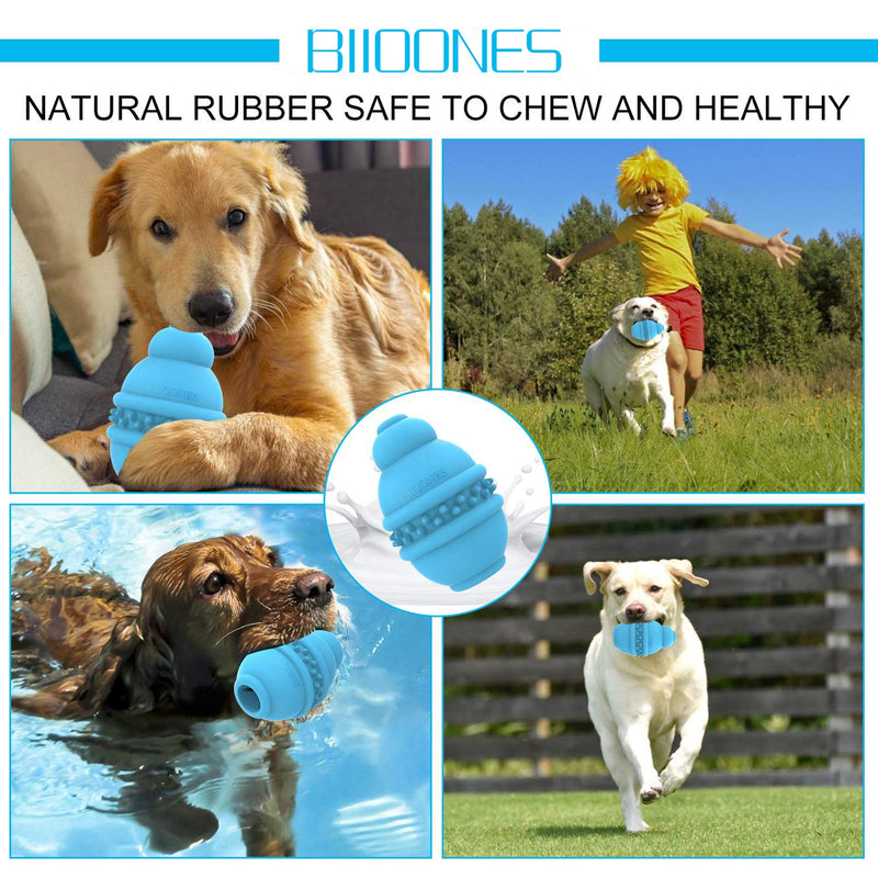 2021 BIIOONES Boredom Busters for Dogs Chew Toys - Non-Toxic Natural Rubber Dispensing Treat Toy for Medium/Large/Small Dogs, Teeth Cleaning (Milk Flavored) - PawsPlanet Australia