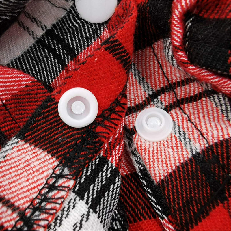 [Australia] - CT COUTUDI Pack Muti 3pcs Puppy Shirt Pet Basic Plaid Shirt Cat Dog T-Shirt Clothes Pet Plaid Polo Clothes Shirt Cat T-Shirt for All Seasons XL 