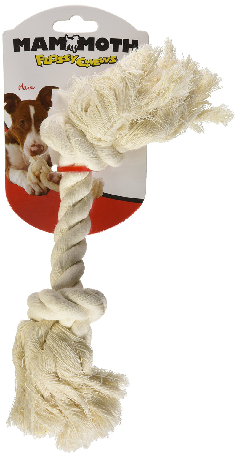 [Australia] - Flossy Chews 100-Percent Cotton White Rope Bone, Medium, 12-Inch 